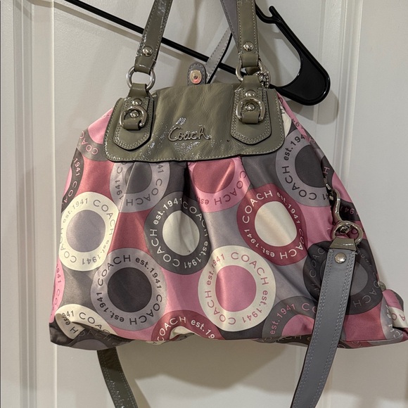 Coach Multicolor Circle Pattern Shoulder Bag - Picture 1 of 6
